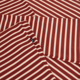 Women's Shoreline Long Sleeve Top in Auburn Red/Ecru Stripe