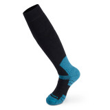 Summit Long Socks in Black/Teal