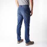 Men's Flex Tapered Fit Stretch Jeans in Mid Denim