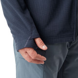 Men's Microgrid Fleece Jacket in True Navy