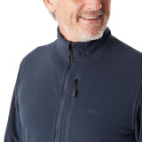 Men's Microgrid Fleece Jacket in True Navy