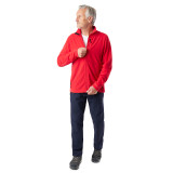 Men's Microgrid Fleece Jacket in Aura Red