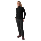 Women's Microgrid Fleece Jacket in Black