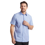 Men's Finchley Short Sleeve Shirt in Ridge Blue Oxford