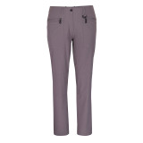 Women's Stretch Bags Trousers in Mauve Grey
