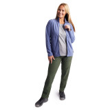 Women's Stretch Bags Trousers in Park Green