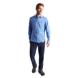 Men's Zenith Long Sleeve Shirt in Ridge Blue Check