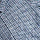 Men's Portreath Long Sleeve Shirt in Shadow Blue Check