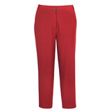 Women's Brisa Linen Lightweight Trousers in Coast Red