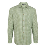 Men's Isle Long Sleeve Shirt in Alpine Green Gingham