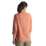 Women's Savannah Long Sleeve Shirt in Canyon Orange/Dune Check
