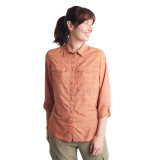 Women's Savannah Long Sleeve Shirt in Canyon Orange/Dune Check