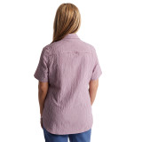 Women's Isle Short Sleeve Shirt in Haze Purple Gingham