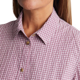 Women's Isle Short Sleeve Shirt in Haze Purple Gingham