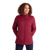 Women's Rime Insulated Walking Jacket in Juniper Red