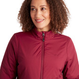 Women's Rime Insulated Walking Jacket in Juniper Red
