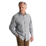 Men's Portland Long Sleeve Shirt in Richmond Green Micro Gingham