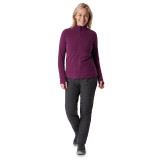 Women's Microgrid Fleece Jacket in Plum Purple