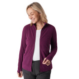 Women's Microgrid Fleece Jacket in Plum Purple