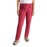 Women's Stretch Bags Active Hiking Trousers in Juniper Red