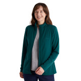 Women's Radiant Merino Zip Fleece Jacket in Abyss Green