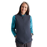 Women's Microgrid Fleece Gilet in True Navy