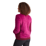 Women's Komondor Lightweight High Loft Walking Fleece in Raspberry Pink Chestnut Red