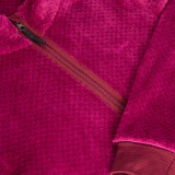 Women's Komondor Lightweight High Loft Walking Fleece in Raspberry Pink Chestnut Red