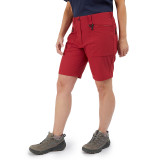 Women's Stretch Bag Shorts in Carissa Red