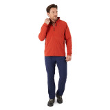 Men's Microgrid Fleece Jacket in Coast Red