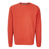 Men's Microgrid Fleece Crew Neck Top in Coast Red