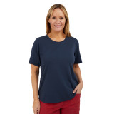 Women's Global Short Sleeve Crew Neck T-Shirt in French Blue