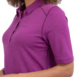 Women's Dale Short Sleeve Polo in Allium Purple Marl