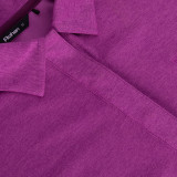 Women's Dale Short Sleeve Polo in Allium Purple Marl