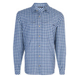 Men's Zenith Long Sleeve Shirt in French Blue Check