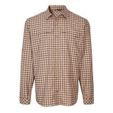 Men's Zenith Long Sleeve Shirt in Deep Oak Brown Check
