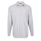 Men's Finchley Long Sleeve Shirt in Haze Grey Oxford