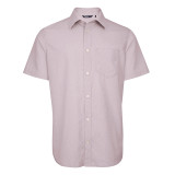 Men's Finchley Short Sleeve Shirt in Plum Purple Oxford
