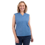 Women's Marina Top in Drift Blue Print