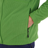 Men's Microgrid Fleece Jacket in Java Green