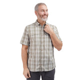 Men's Pennine Short Sleeve Shirt in Desert Green Check