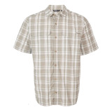 Men's Pennine Short Sleeve Shirt in Desert Green Check