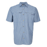 Men's Zenith Short Sleeve Shirt in French Blue Check