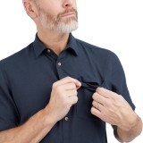 Men's Ravello Short Sleeve Linen Shirt in Deep Navy