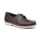 Men's Hotter Roman Boat Shoes in Chocolate