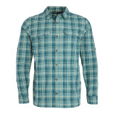 Men's Pennine Long Sleeve Shirt in Pacific Green Check