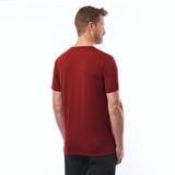 Men's Global Crew Neck Short Sleeve T-Shirt in Harbour Red