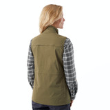 Women's Pioneer Multi-Pocketed Expedition Vest in Umber Green