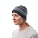 Burren Beanie in True Navy Stripe