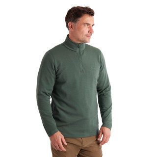 Men's Radiant Merino Zip Neck Top Flint Green